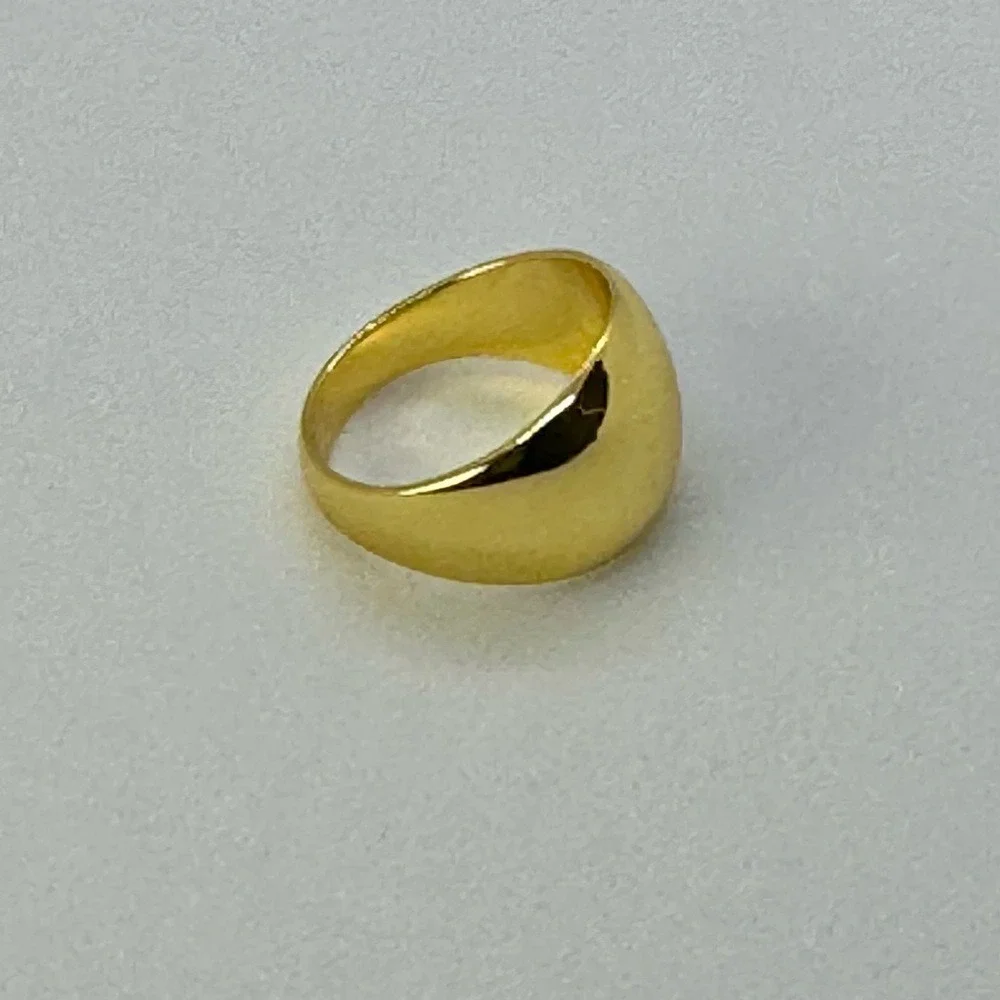 Gorjana New Size 6 Ring 18k Gold Plated Brass‎ Lou Helium Statement Modern Style